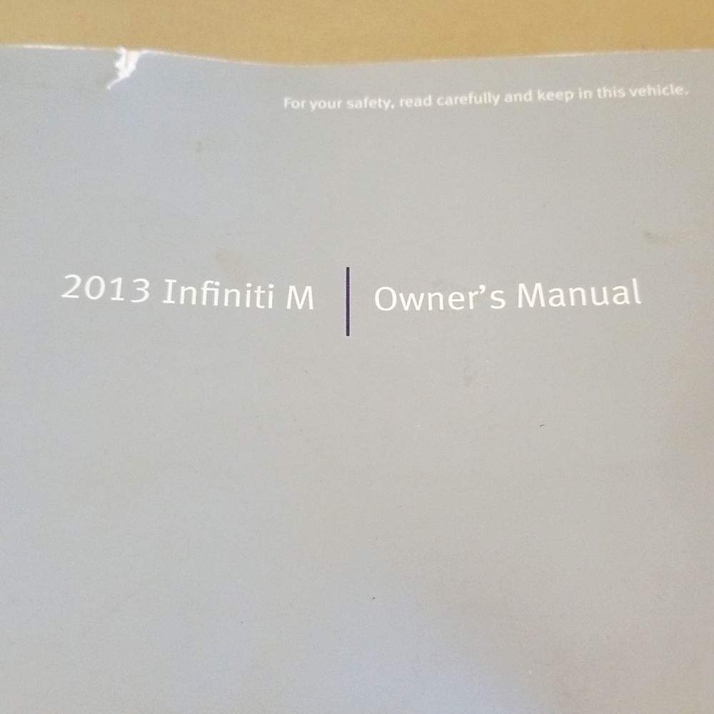 2013 Infiniti M Owenr's Manual